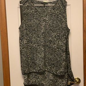 Black and white blouse